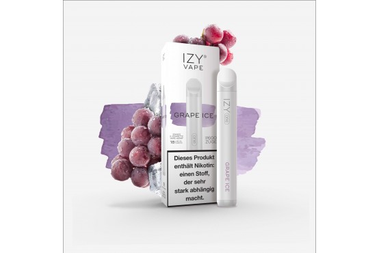 Einweg Vape IZY One 600 E-Shisha Grape ICE mit fruchtigem Traubengeschmack online bestellen