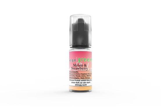 e Shisha Liquid Nikotinsalz egogreen Melon & Strawberry Selection im online Shop kaufen