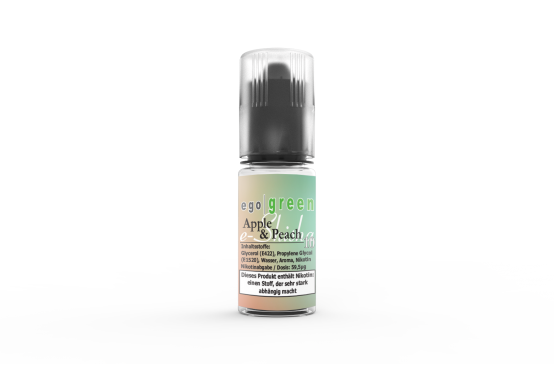 e Shisha Liquid Nikotinsalz egogreen Apple & Peach Selection im online Shop kaufen