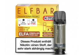 Elfbar ELFA POD System Pineapple Lemon Qi pre-filled POD's 2x2ml günstig kaufen