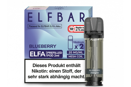 Elfbar ELFA POD-System Blueberry pre-filled POD's 2x2ml kaufen