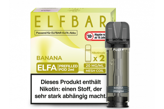 Elfbar ELFA POD-System Banana pre-filled POD's 2x2ml günstig kaufen