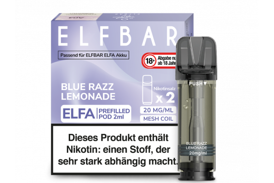 Elfbar ELFA POD-System Blue Razz Lemonade pre-filled POD's 2x2ml günstig kaufen
