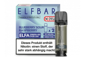 Elfbar ELFA POD-System Blueberry Sour Raspberry pre-filled POD's 2x2ml günstig kaufen