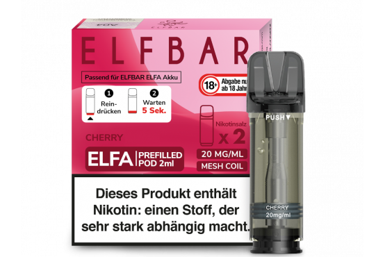 Elfbar ELFA POD-System Cherry Candy pre-filled POD's 2x2ml günstig kaufen
