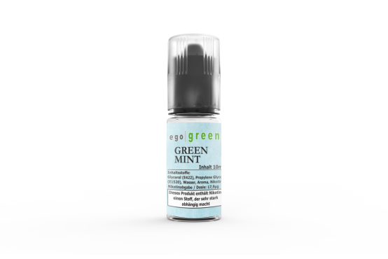 egogreen Green Mint Minz e-Liquid nit Nikotin und nikotinfrei für Dampfer im Liquid Shop