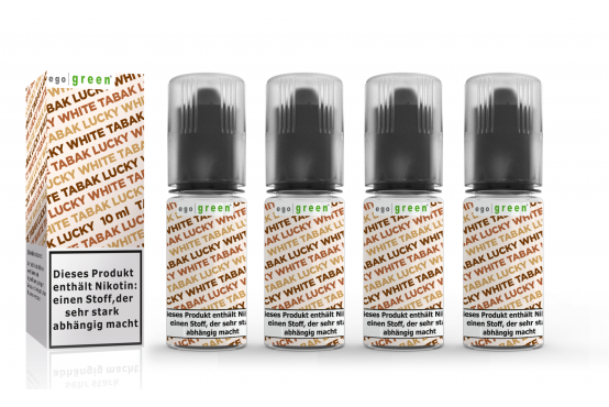 e-Liquid Lucky White Tabak für herrlichen Tabakgenuss im Vorteilspack mit 4x10ml online kaufen