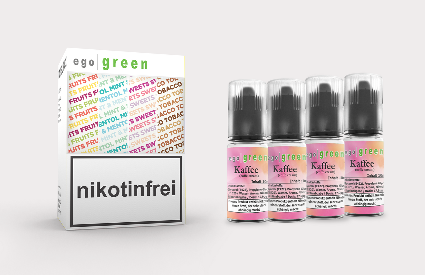 Kaffee (coffee cream) e-Liquid günstig im Vorteilspack 4x10ml kaufen