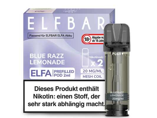 Elfbar ELFA - POD Blue Razz Lemonade (2x2ml) 20mg