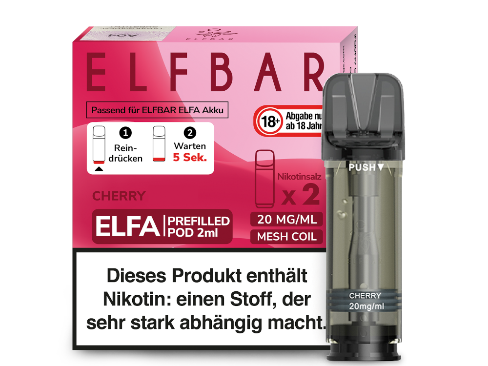 Elfbar ELFA - POD Cherry Candy (2x2ml) 20mg