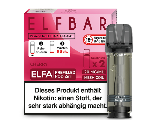 Elfbar ELFA - POD Cherry Candy (2x2ml) 20mg