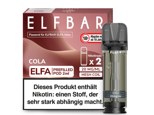 Elfbar ELFA - POD Cola (2x2ml) 20mg