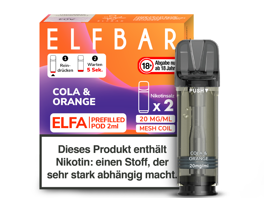 Elfbar ELFA POD Cola Orange (2x2ml) 20mg