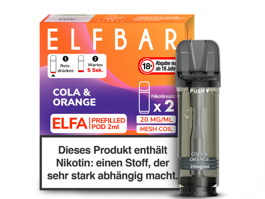 Elfbar ELFA POD Cola Orange (2x2ml) 20mg
