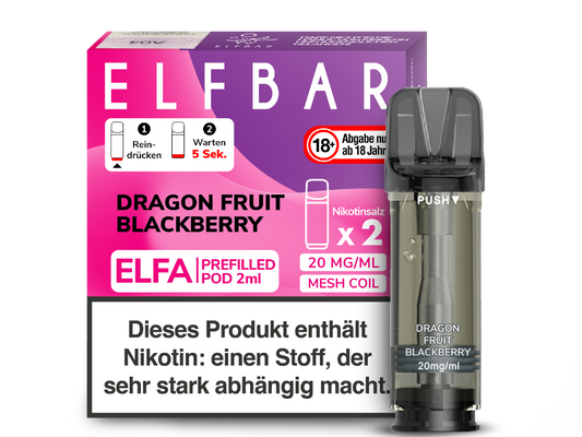 Elfbar ELFA POD Dragonfruit Blackberry (2x2ml) 20mg