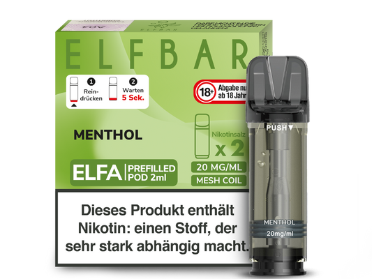 Elfbar ELFA POD Menthol (2x2ml) 20mg
