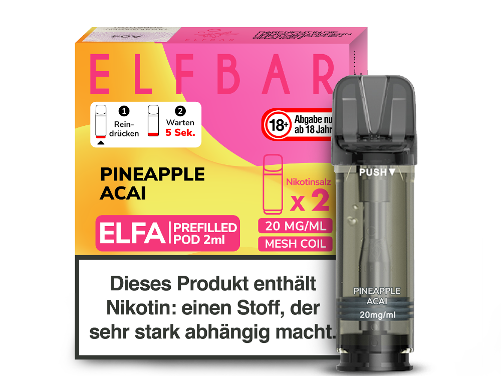 Elfbar ELFA POD Pineapple Acai (2x2ml) 20mg