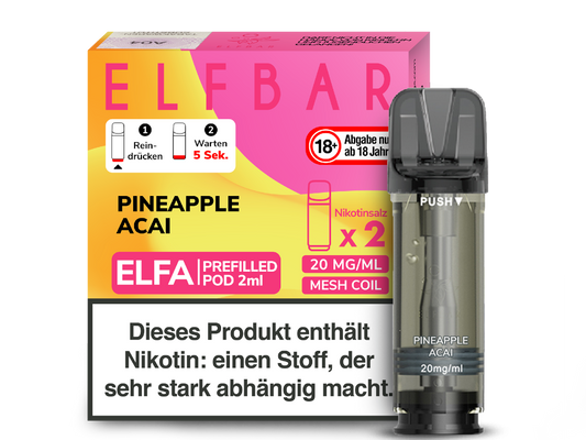Elfbar ELFA POD Pineapple Acai (2x2ml) 20mg