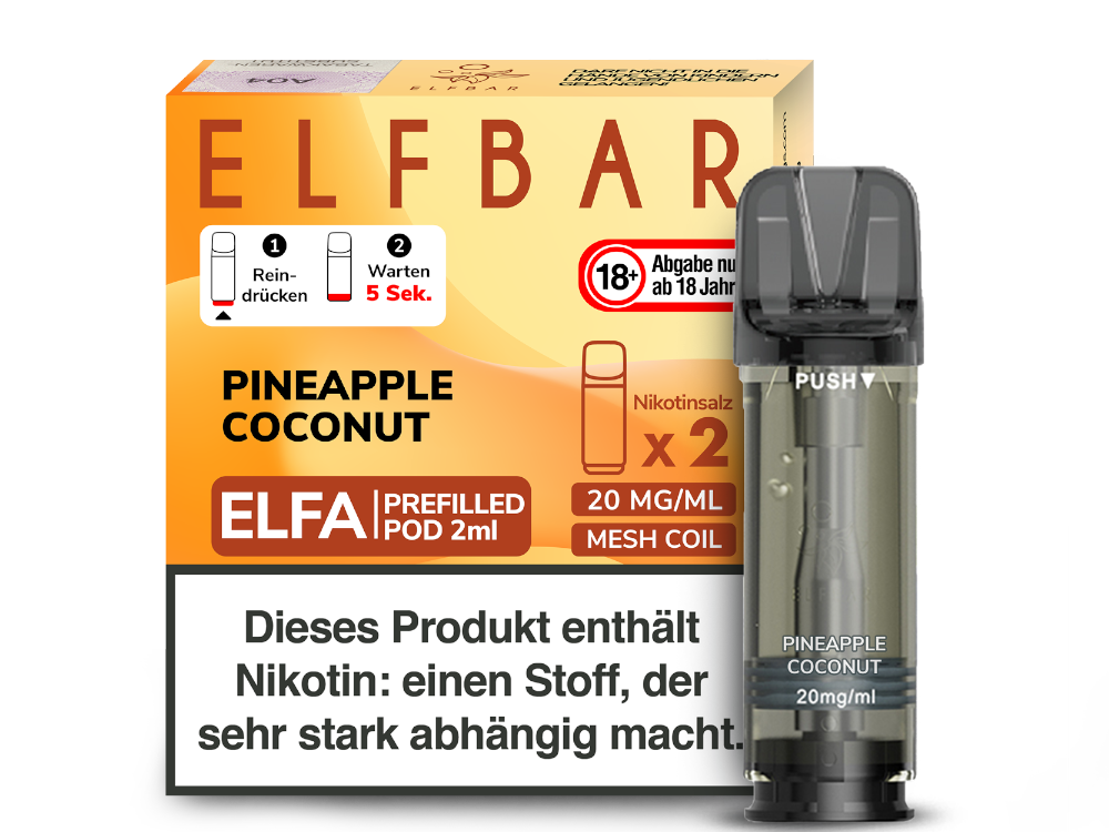Elfbar ELFA POD Pineapple Coconut (2x2ml) 20mg