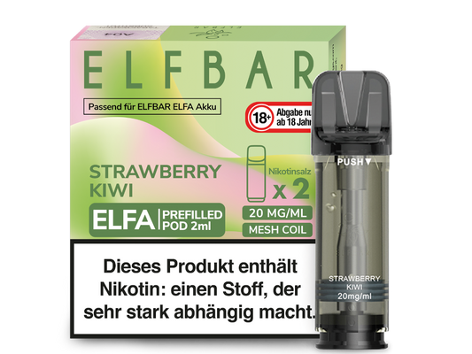 Elfbar ELFA - POD Strawberry Kiwi (2x2ml) 20mg