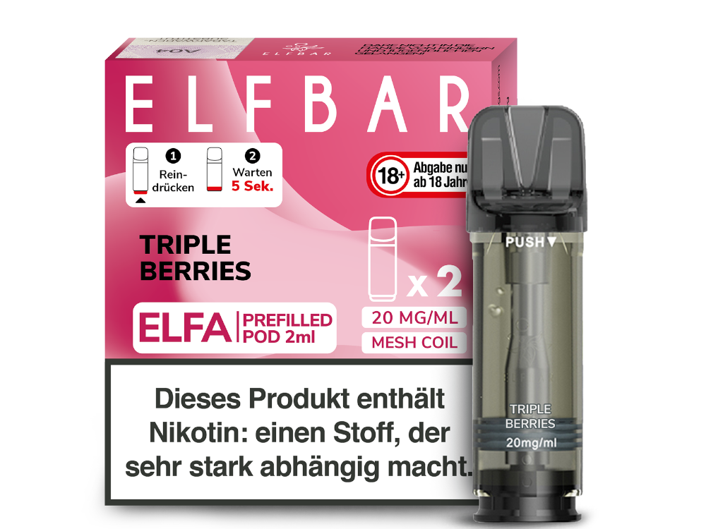 Elfbar ELFA - POD Triple Berries (2x2ml) 20mg
