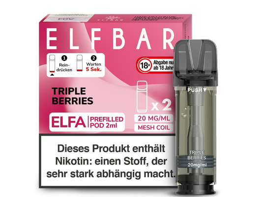 Elfbar ELFA - POD Triple Berries (2x2ml) 20mg