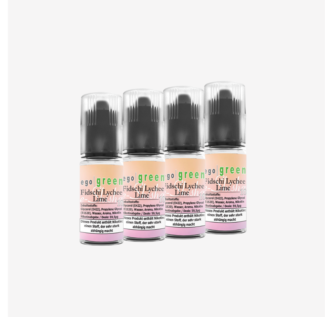 E-Shisha Liquid Fidschi Lychee Lime [Nikotinsalz] 10ml