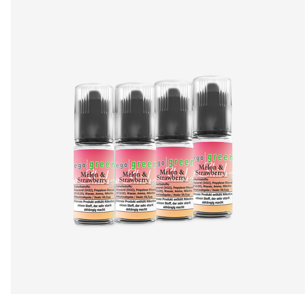 E-Shisha Liquid Melon & Strawberry [Nikotinsalz] 10ml