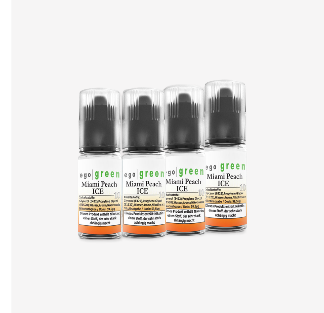 E-Shisha Liquid Miami Peach ICE [Nikotinsalz] 10ml