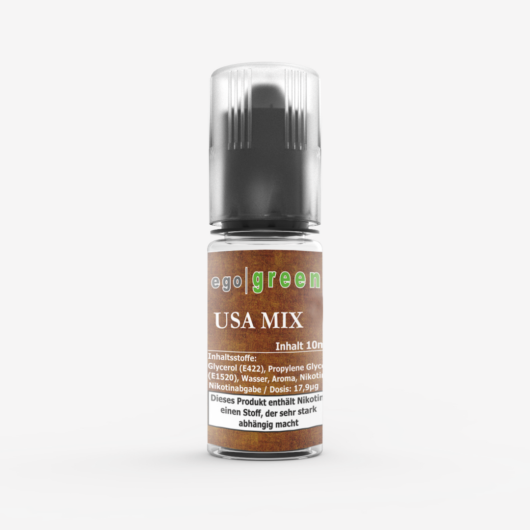 USA Mix Tabak e-Liquid 10ml egogreen USA Mix Tabak e-Liquid 10ml egogreen