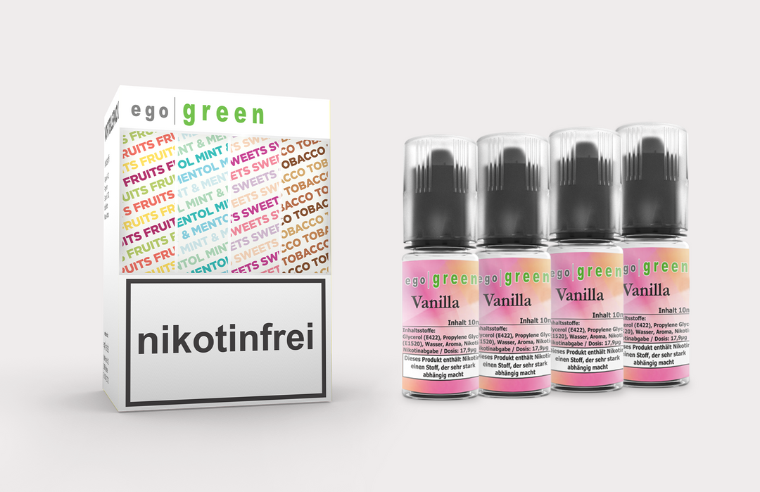 Vanilla e-Liquid günstig im Vorteilspack 4x10ml kaufen