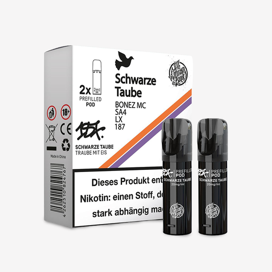 187 Doppel-Pods (2x2ml) 20mg schwarze Taube