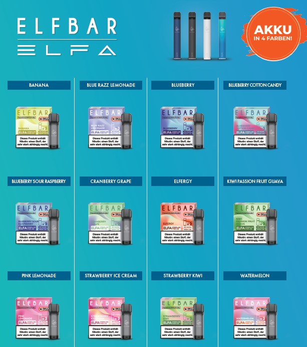 Der neue Hype von ELFBAR das neue ELFA Vape POD System