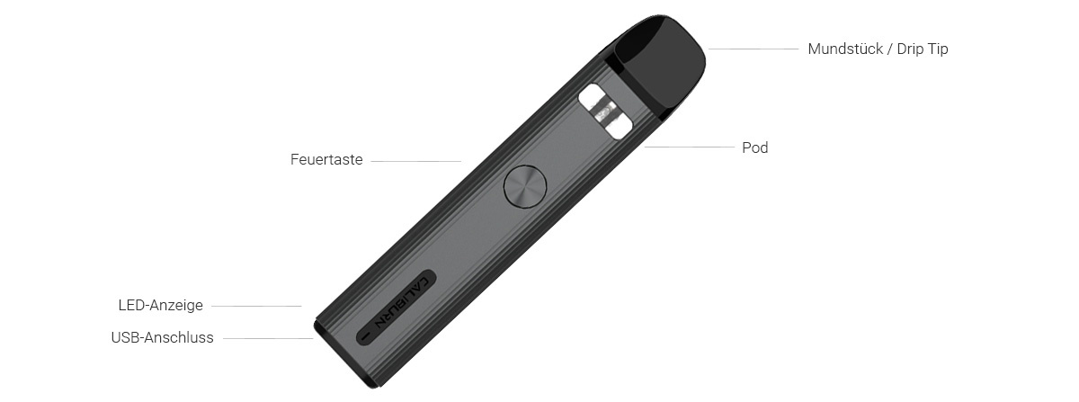 UWELL Caliburn G2 modulare POD System E-Zigarette