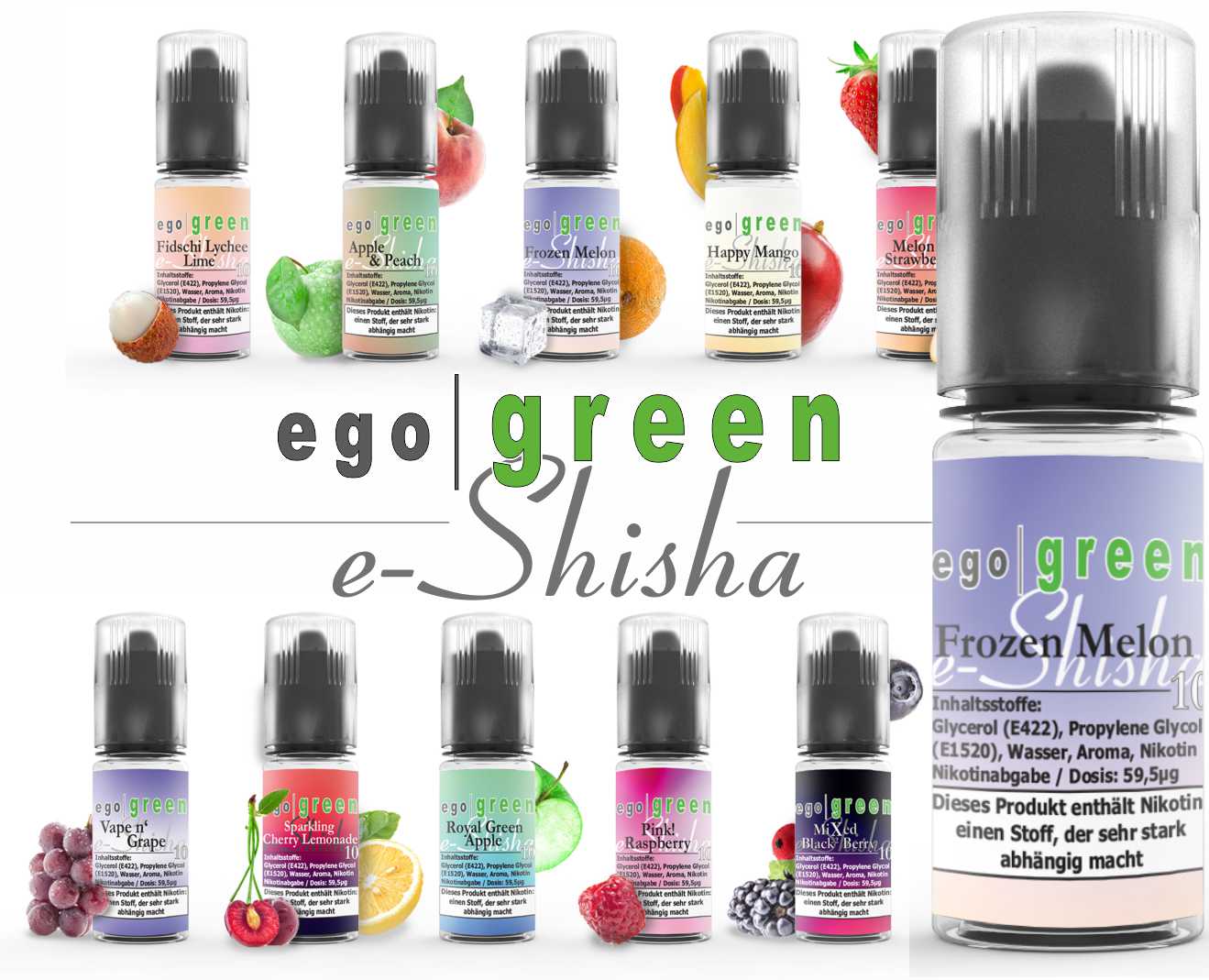 egogreen Frozen Melon e-Shisha Nikotinsalz Liquid online kaufen