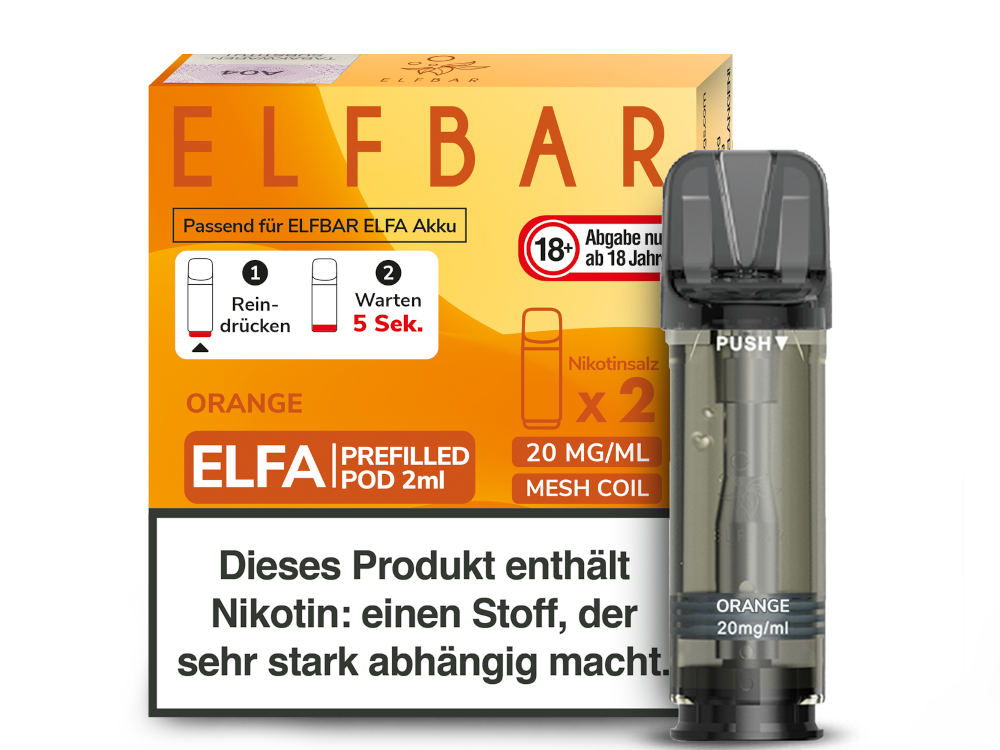 Elfbar Elfa pre-filled Pods 2x2ml Orange günstig kaufen