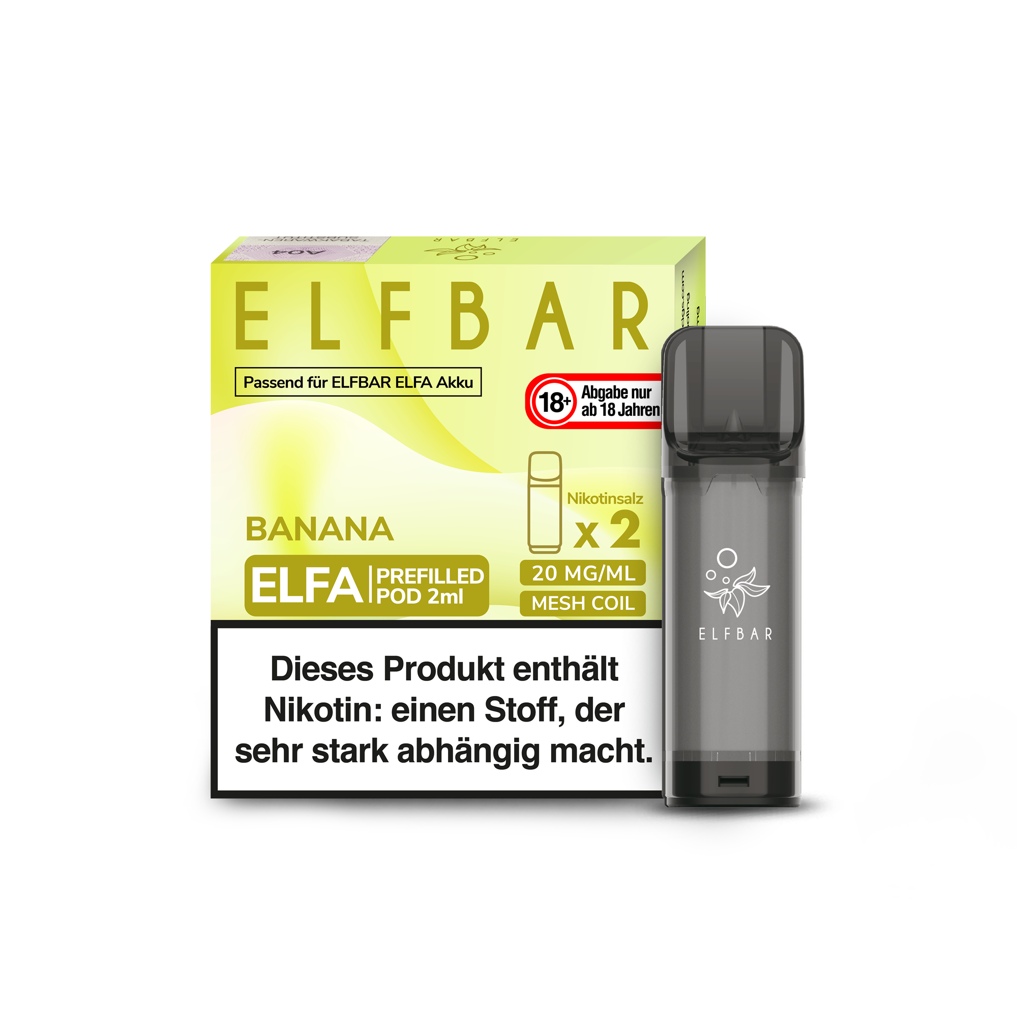 Elfbar ELFA pre-filled POD's 2x2ml Banana kaufen