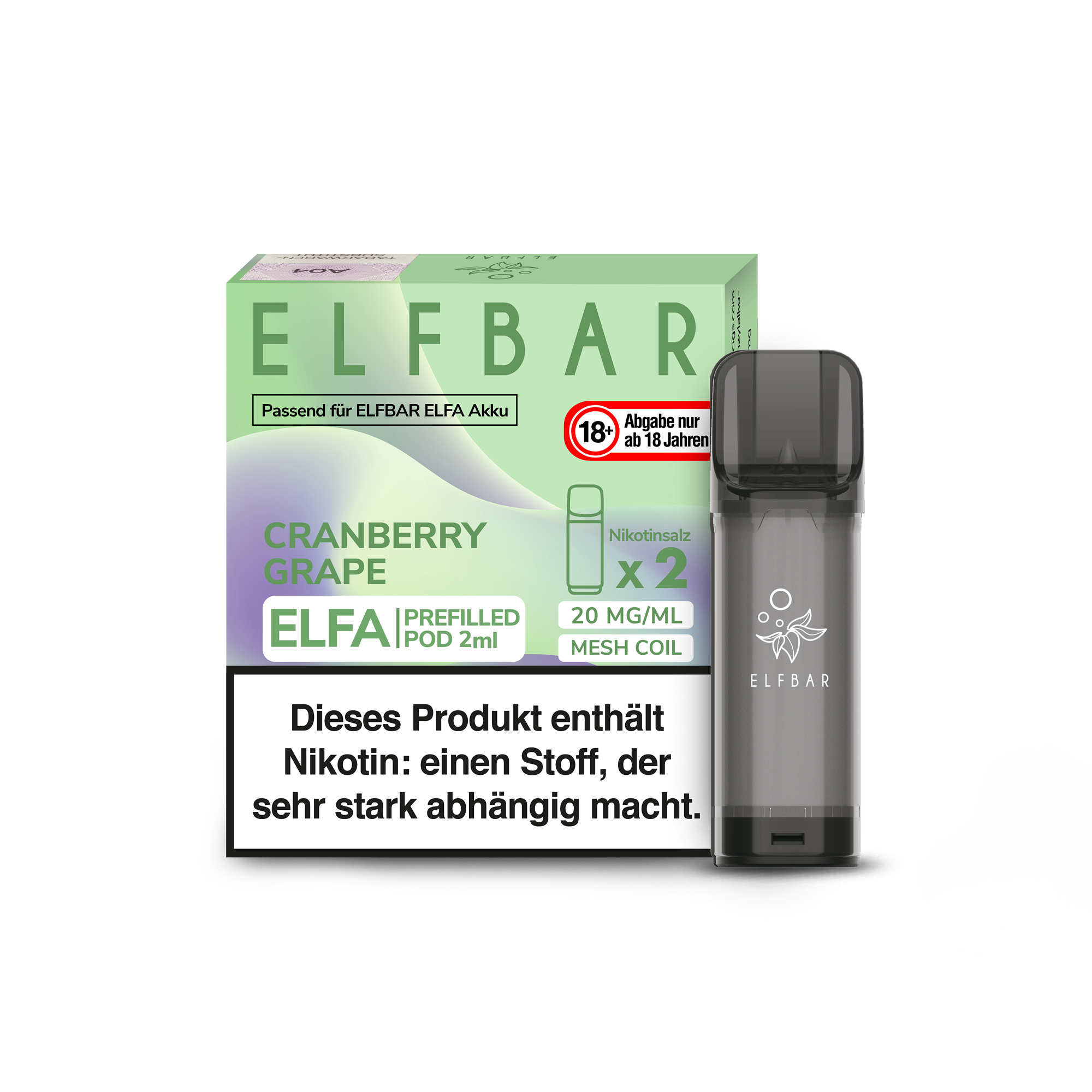 Elfbar ELFA pre-filled POD-System Cranberry & Grape 2x2ml kaufen