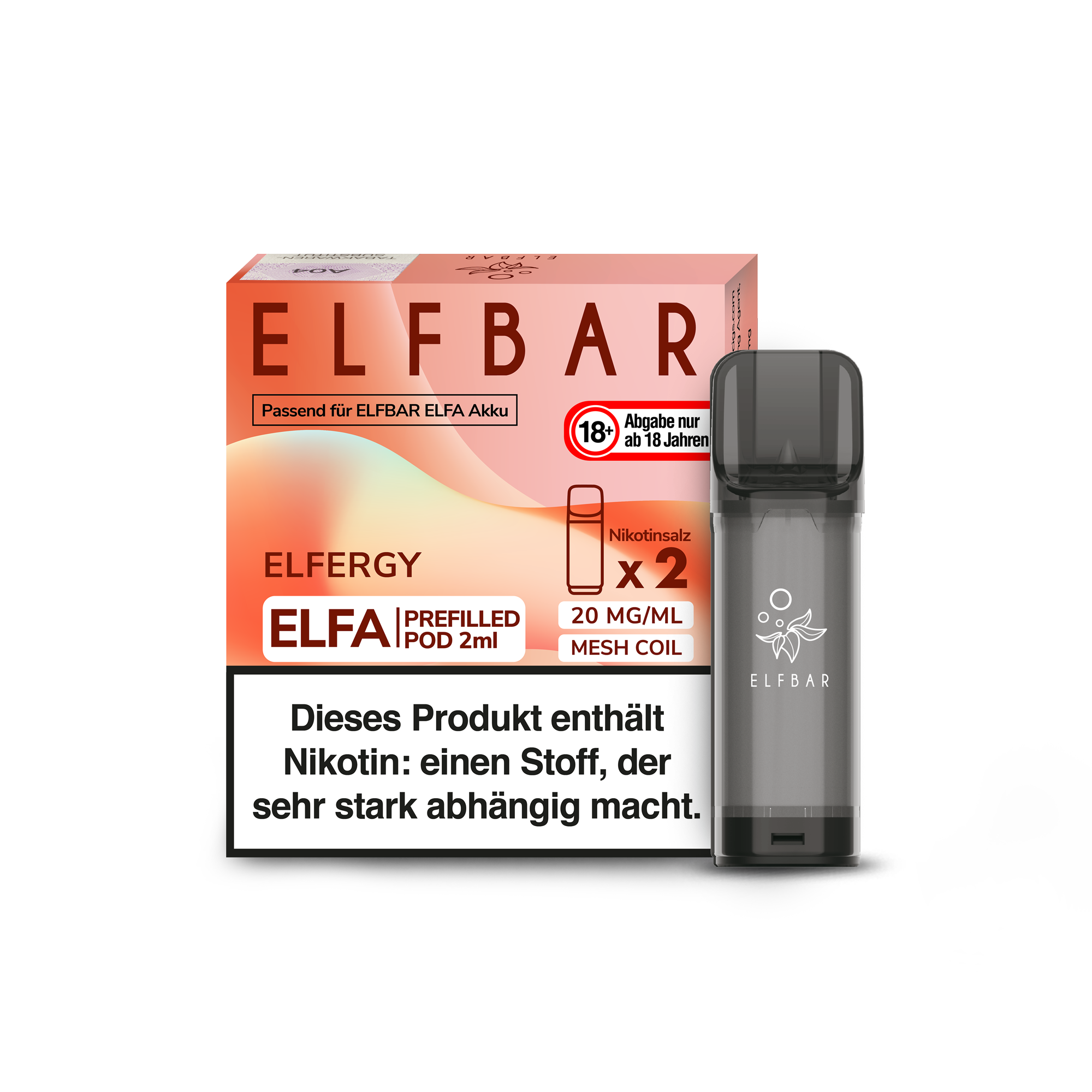 Elfbar POD's ELFA Elfergy Energy Geschmack in 2x2ml kaufen